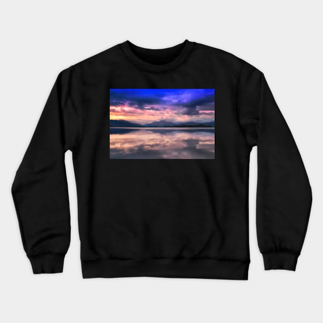 Loch Lomond Nights Crewneck Sweatshirt by Jane Braat